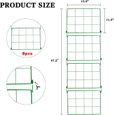 Foldable Frame Metal Garden Trellis - Image 3